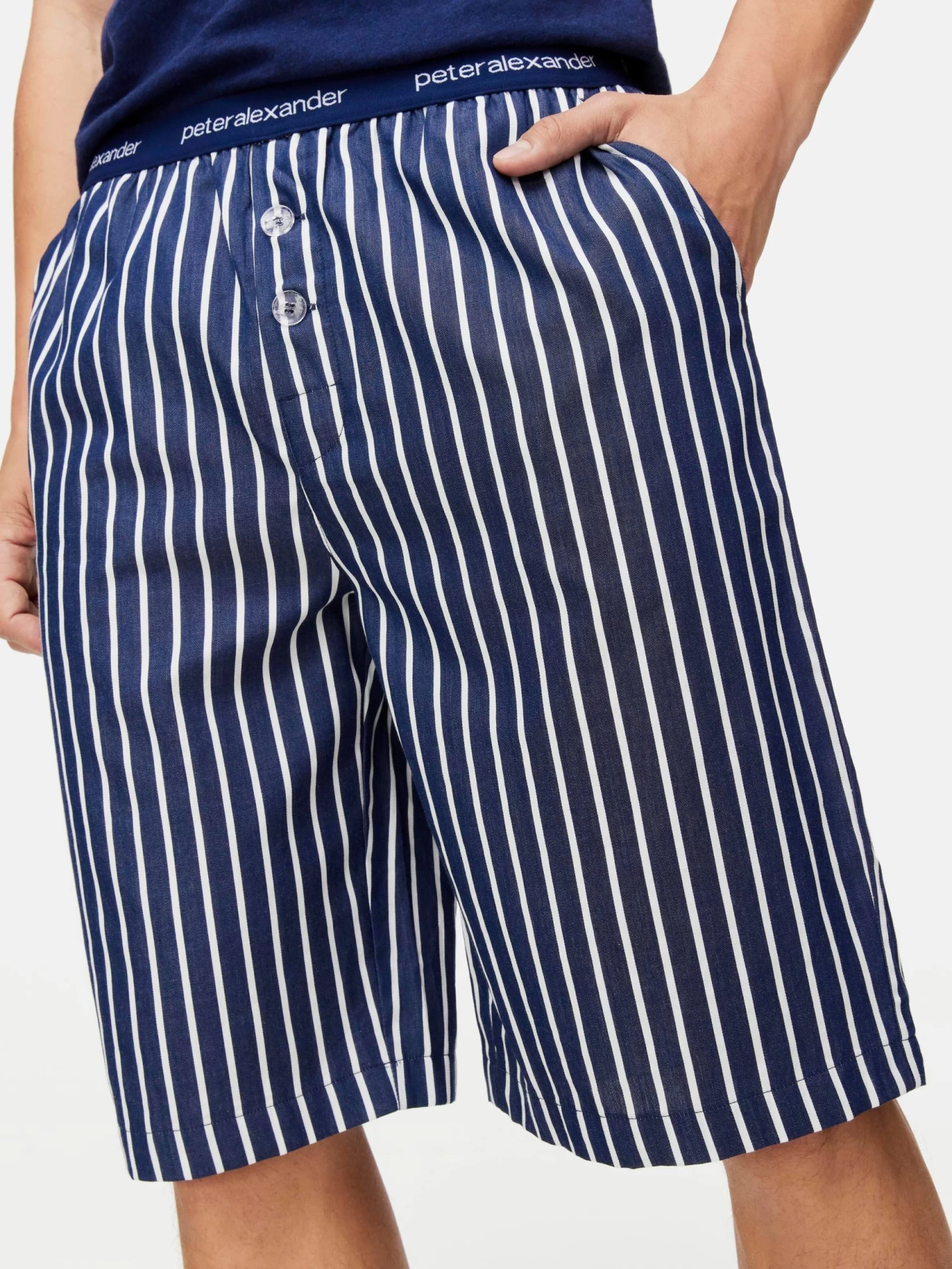 Midnight Stripe Sleep Short 2 Midnight Stripe Sleep Short - Image 2