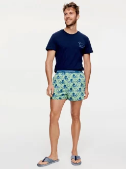 Octopus Boxer Short -Pajama Shop 835022 green back2 t scaled