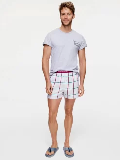 Windowpane Boxer Short -Pajama Shop 835033 grey back2 t scaled