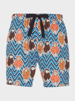 Cheeky Monkeys Mid Short -Pajama Shop 835202 multi maq t scaled