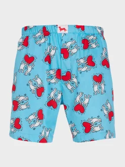 Keith Haring Mid Short -Pajama Shop 835242 paleblue maq t scaled