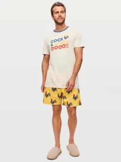 Cock-A Doodle Tee -Pajama Shop 835255 cream back2 t scaled