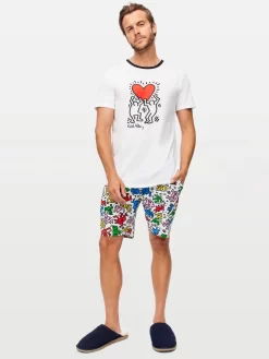 Keith Haring Heart Tee 6 Keith Haring Heart Tee -Pajama Shop 835260 white back2 t scaled