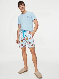 Fox In Socks Knit Mid Short -Pajama Shop 835284 multi back2 t scaled