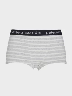 Grey Marle Stripe Boyshort -Pajama Shop 842407 grey maq t scaled