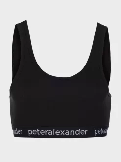 Black Rib Crop Top -Pajama Shop 842408 black maq t scaled