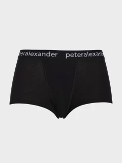 Black Rib Crop Boyshort -Pajama Shop 842409 black maq t scaled