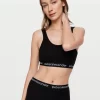 Black Rib Crop Boyshort