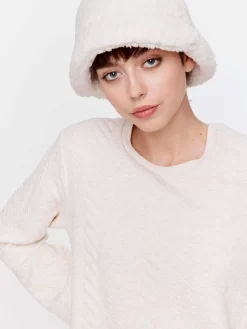 Caramel Quilted Sweater