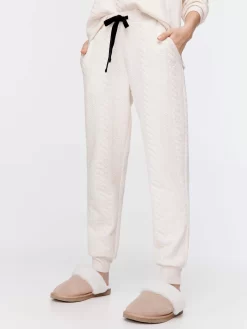 Caramel Quilted Track Pj Pant -Pajama Shop 842562 caramel back2 t scaled