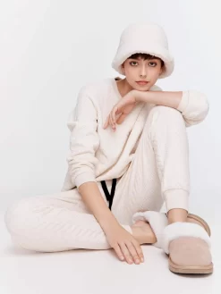 Caramel Quilted Track Pj Pant