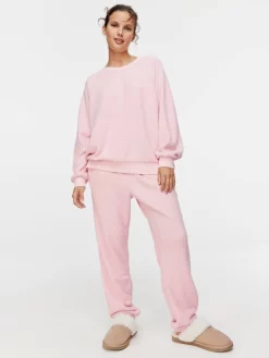 Snuggle Sweater -Pajama Shop 842563 pink back2 t scaled