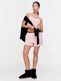 Snuggle Long Short -Pajama Shop 842566 pink back t scaled