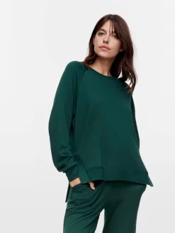 Solid Track Sweater 6 Solid Track Sweater -Pajama Shop 842577 green back2 t scaled