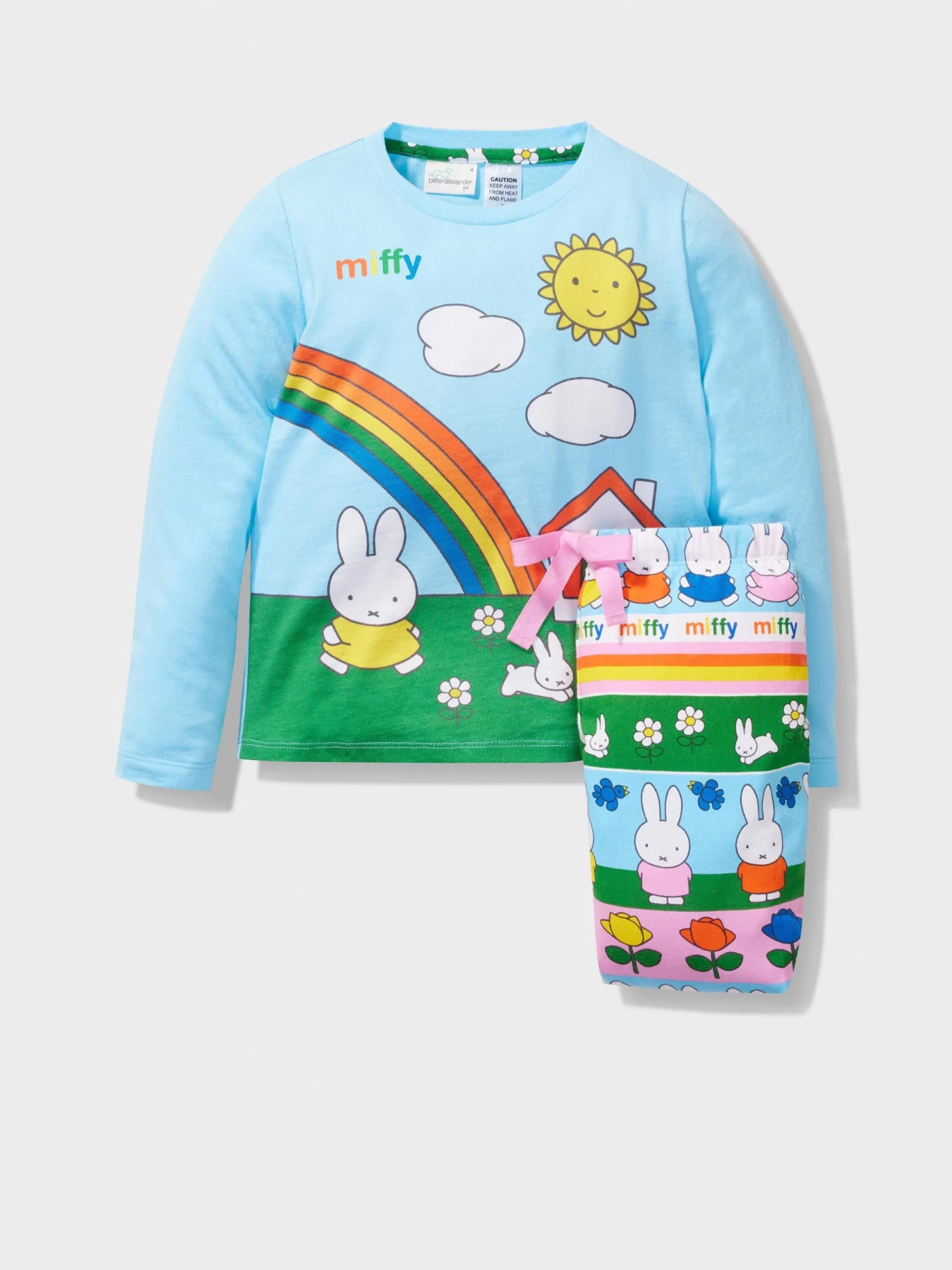 Jnr Girls Miffy Rainbow Pj Set 3 Jnr Girls Miffy Rainbow Pj Set - Image 3