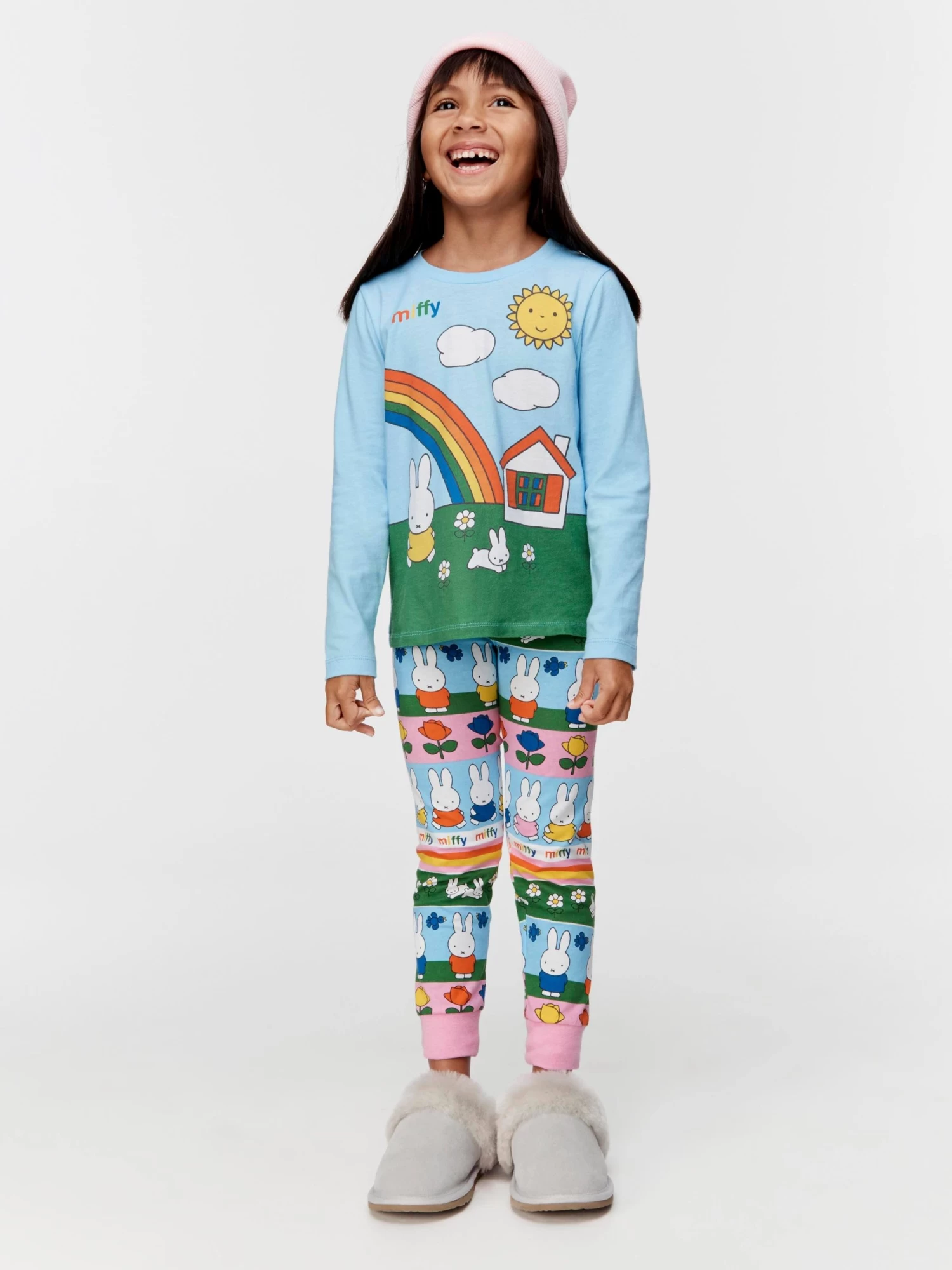 Jnr Girls Miffy Rainbow Pj Set 2 Jnr Girls Miffy Rainbow Pj Set - Image 2