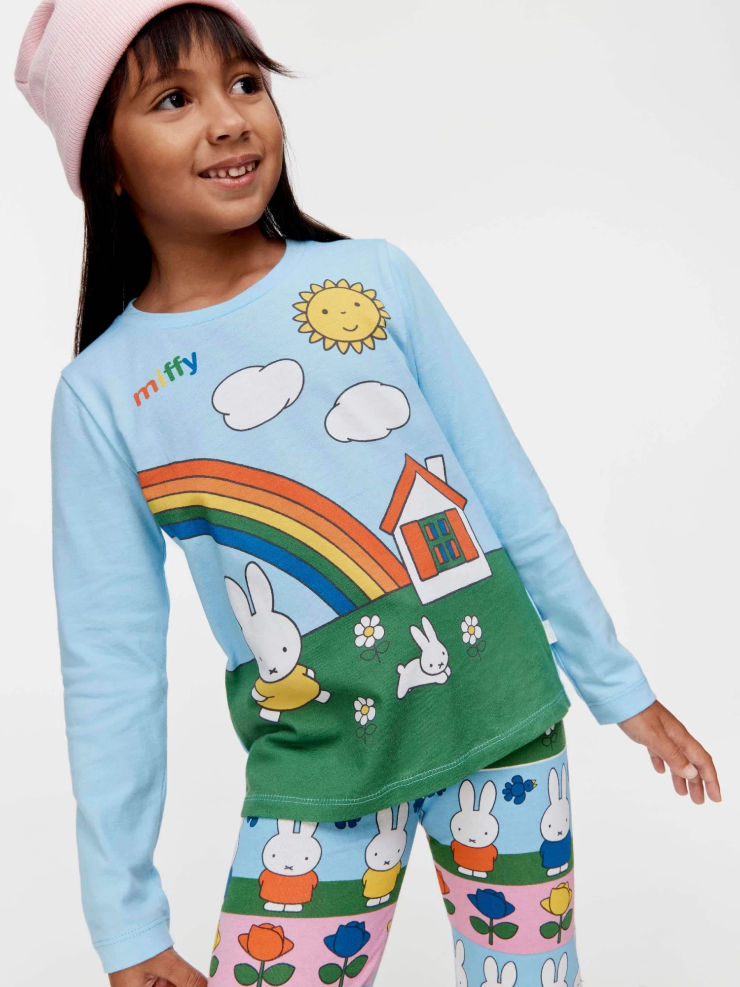 Jnr Girls Miffy Rainbow Pj Set 1 Jnr Girls Miffy Rainbow Pj Set