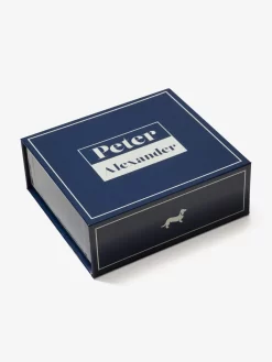 Baby Boy Navy Chic Satin Pj Set -Pajama Shop 850570 navy box t scaled