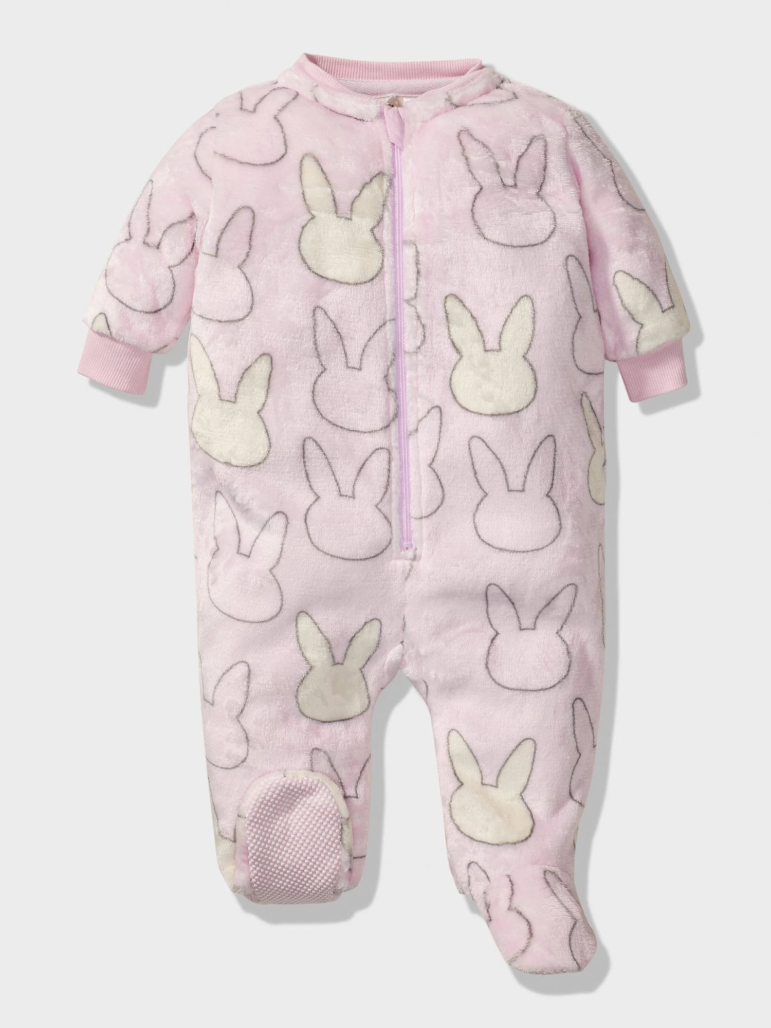 Baby Pink Bunny Onesie 2 Baby Pink Bunny Onesie - Image 2