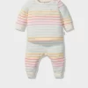 Baby Rainbow Fuzzy Pj Set
