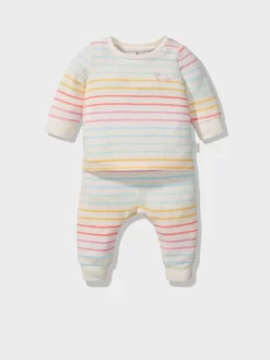 Baby Rainbow Fuzzy Pj Set