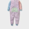 Jnr Girls Lilac Teddy Onesie