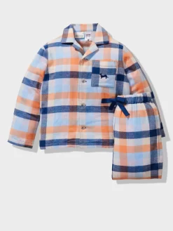 Jnr Boys Sunset Check Pj Set