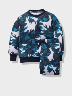 Jnr Boys Bunny Camo Pj Set