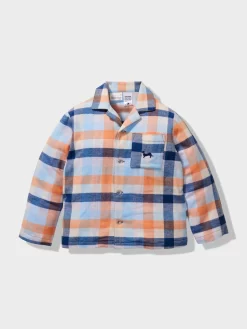 Boys Sunset Check Pj Set 7 Boys Sunset Check Pj Set -Pajama Shop 850742 multi back2 t scaled