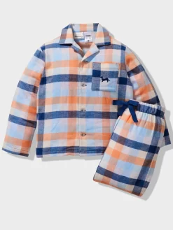 Boys Sunset Check Pj Set