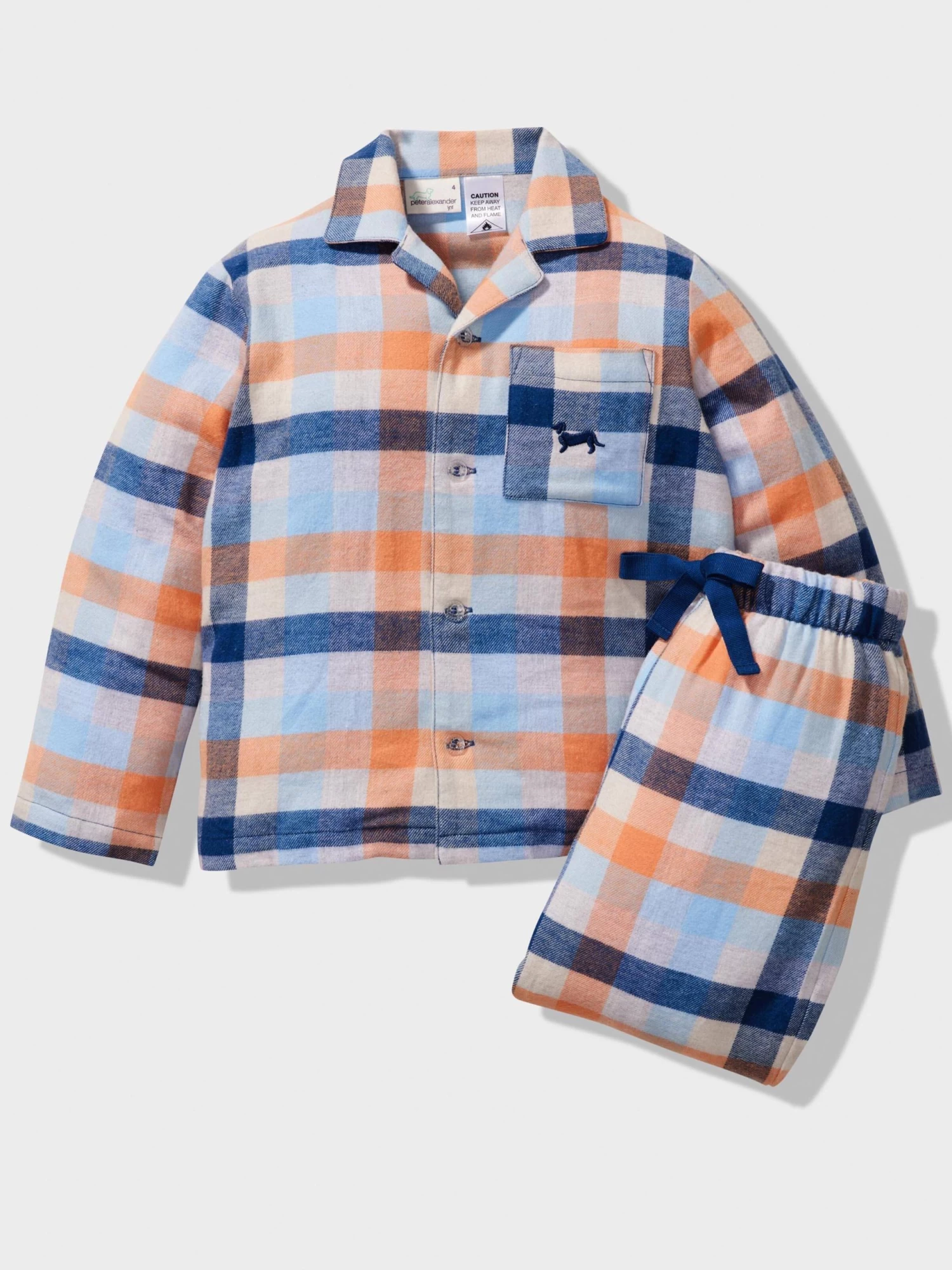 Boys Sunset Check Pj Set 1 Boys Sunset Check Pj Set