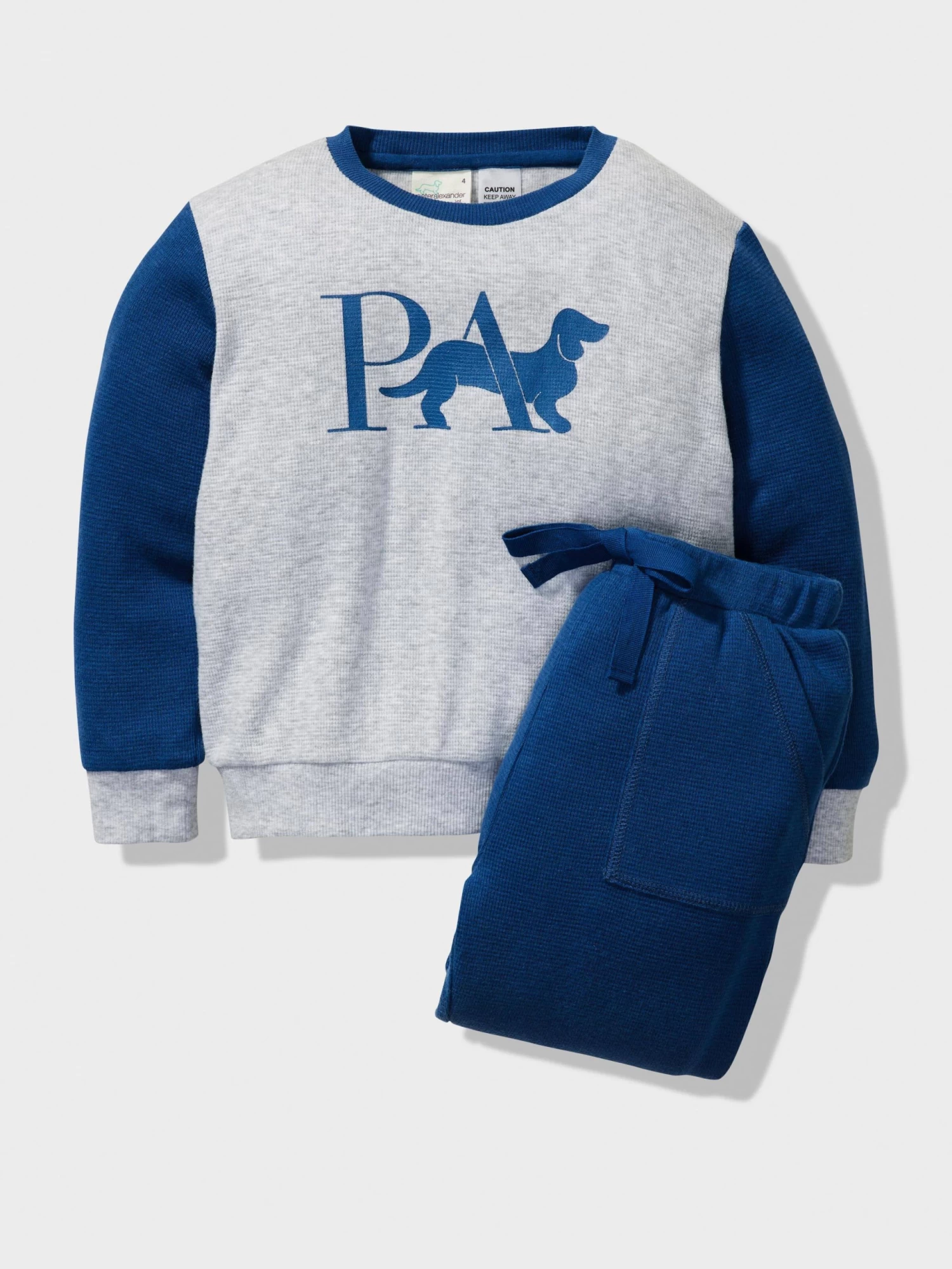 Boys Oversized Waffle Pj Set 1 Boys Oversized Waffle Pj Set