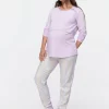 Maternity Penny Stripe Bamboo Flannelette Pj Set