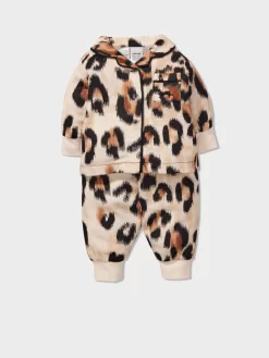 Baby Leopard Bamboo Flannelette Pj Set -Pajama Shop 850754 multi back2 t scaled