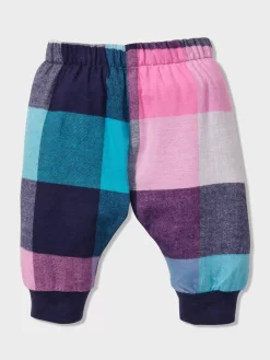 Baby Pink Buffalo Check Flannelette Pj Set -Pajama Shop 850758 multi back2 t scaled