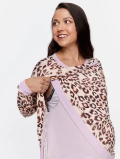 Maternity Leopard Plush Pj Set 9 Maternity Leopard Plush Pj Set -Pajama Shop 850827 multi back3 t scaled