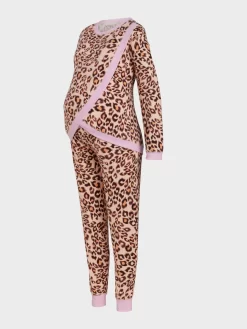 Maternity Leopard Plush Pj Set 10 Maternity Leopard Plush Pj Set -Pajama Shop 850827 multi maq t scaled