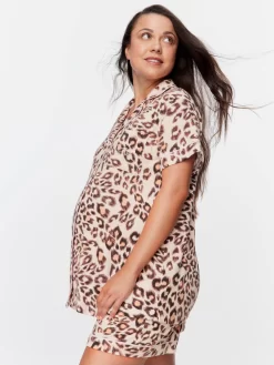 Maternity Leopard Pj Set
