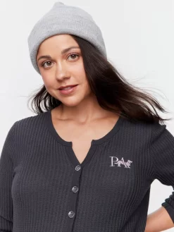 Maternity Windowpane Pj Set -Pajama Shop 850829 multi back t scaled