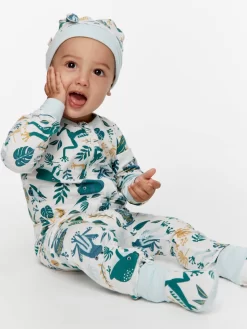 Baby Organic Froggy Onesie -Pajama Shop 852500 multi back2 t scaled