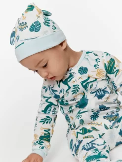 Baby Organic Froggy Onesie -Pajama Shop 852500 multi back3 t scaled