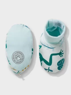 Baby Organic Froggy Beanie & Bootie -Pajama Shop 852501 multi back2 t scaled