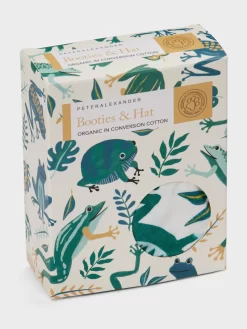 Baby Organic Froggy Beanie & Bootie -Pajama Shop 852501 multi box t scaled