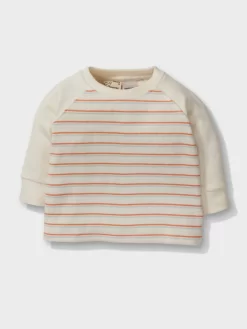 Baby Organic Waffle Stripe Pj Set -Pajama Shop 852512 multi back2 t scaled