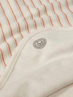 Baby Organic Waffle Stripe Blanket -Pajama Shop 852514 multi box t scaled