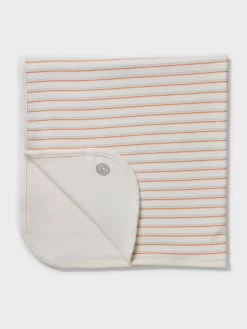 Baby Organic Waffle Stripe Blanket