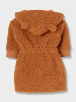 Baby Teddy Fleece Gown -Pajama Shop 852556 caramel back4 t scaled