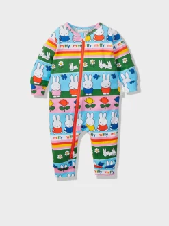 Baby Miffy Stripe Onesie -Pajama Shop 853656 multi back2 t scaled