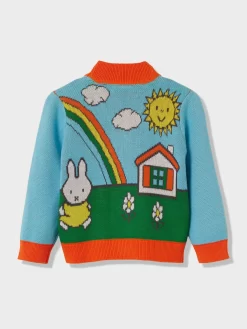 Jnr Girls Miffy Cardigan -Pajama Shop 853681 multi back3 t scaled