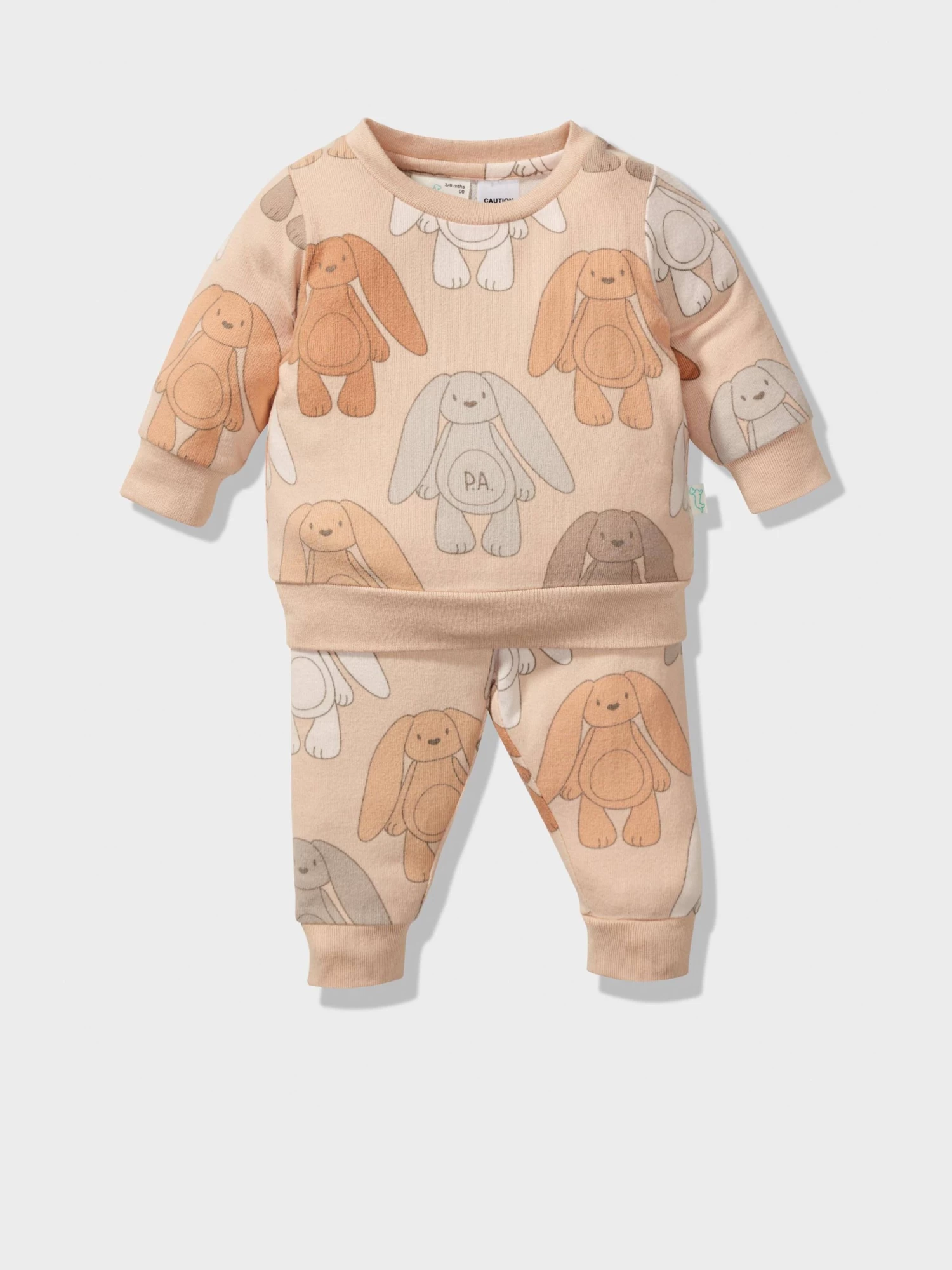 Baby Caramel Bunny Plush Pj Set 3 Baby Caramel Bunny Plush Pj Set - Image 3